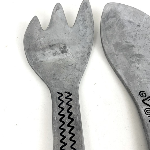 Wilton Armetale Reggae Pewter Serving Fork & Spoon - Picture 5 of 16